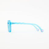 JUNIOR+ Oval Sunglasses-Reef blue