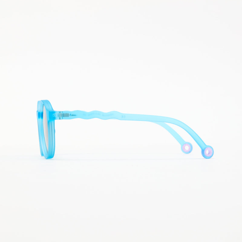 JUNIOR+ Oval Sunglasses-Reef blue