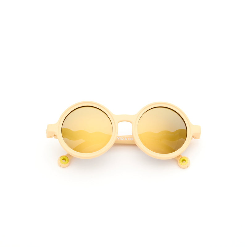 KIDS  Round Sunglasses-Desert Sand