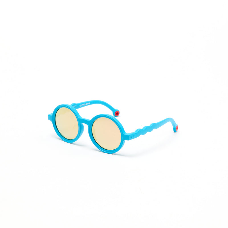 KIDS  Round Sunglasses-Lapis blue