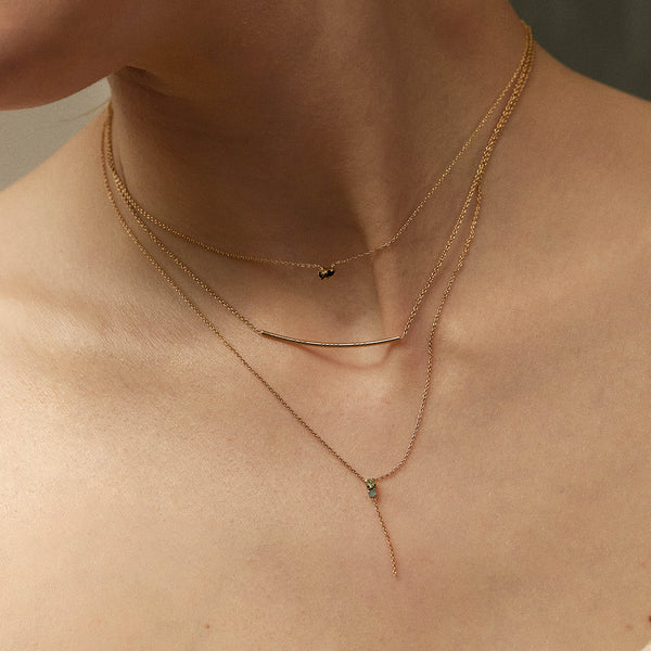 NECKLACE AMANTS : VINTAGE ROSE/ROSE WATER OPAL
