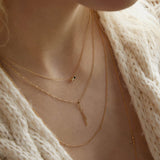 SHORT NECKLACE ZEPHYR : ROSE WATER OPAL