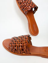 ZIG ZAG SANDAL - TAN