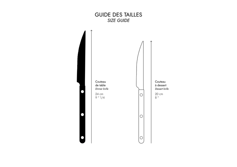 BISTROT SOLID - DINNER KNIFE - GREEN