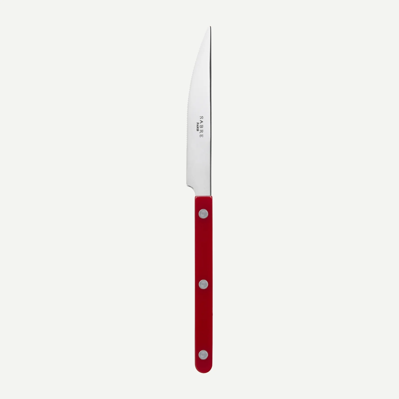 BISTROT SOLID - DINNER KNIFE - BURGUNDY