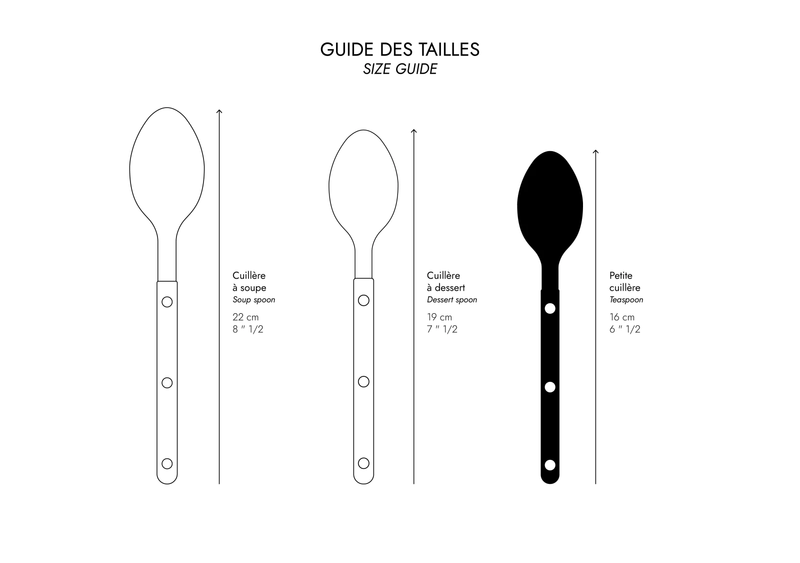 BISTROT SOLID - TEA SPOON  - BLACK