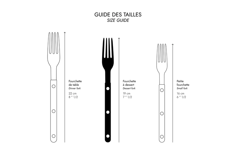 BISTROT SOLID - SALAD FORK - GREEN