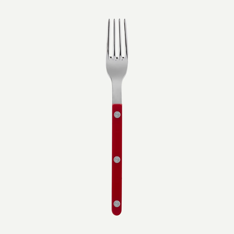 BISTROT SOLID - SALAD FORK - BURGUNDY