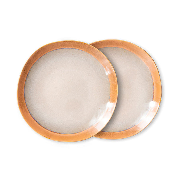 70s Ceramics Side Plates - Earth (Set of 2)