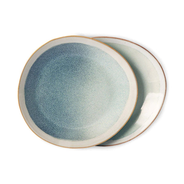 70s Ceramics Side Plates - Mist, 2019 (Set of 2)