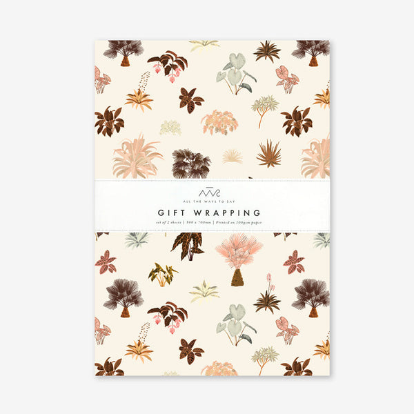 All The Ways To Say Tropical Cream Gift Wrap