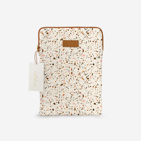 All The Ways To Say Laptop sleeve 13 Terrazzo Cognac