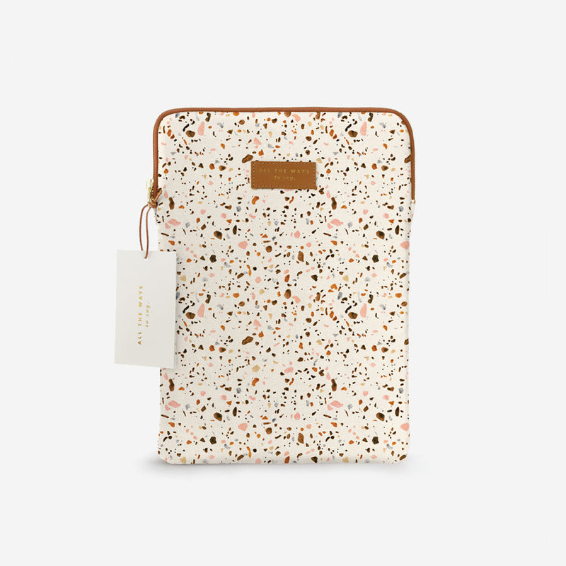 All The Ways To Say Laptop sleeve 13 Terrazzo Cognac