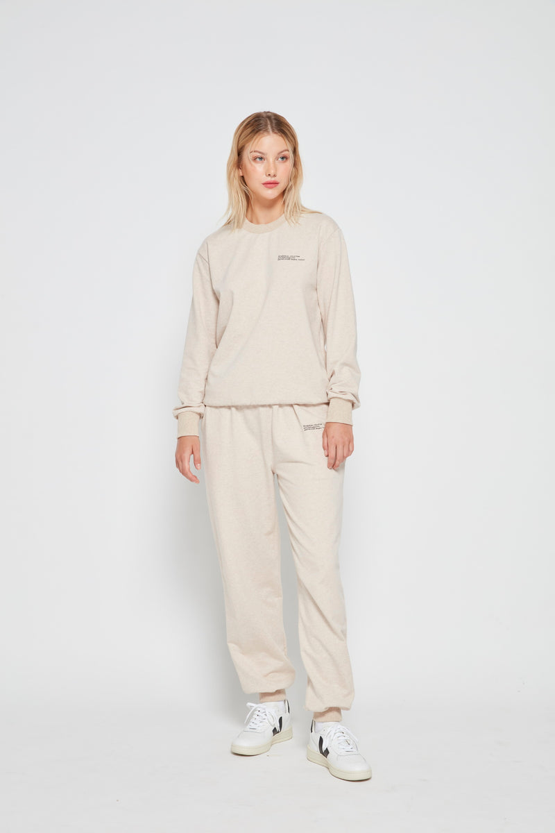 BANGKOKIAN LONG SWEATPANTS - CREAM