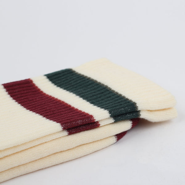 ATHLETIQUE CLASSIQUE STRIPES ORGANIC COTTON OFF WHITE / FORREST GREEN / ARMY / RED WINE / LIGHT ROSSO_2