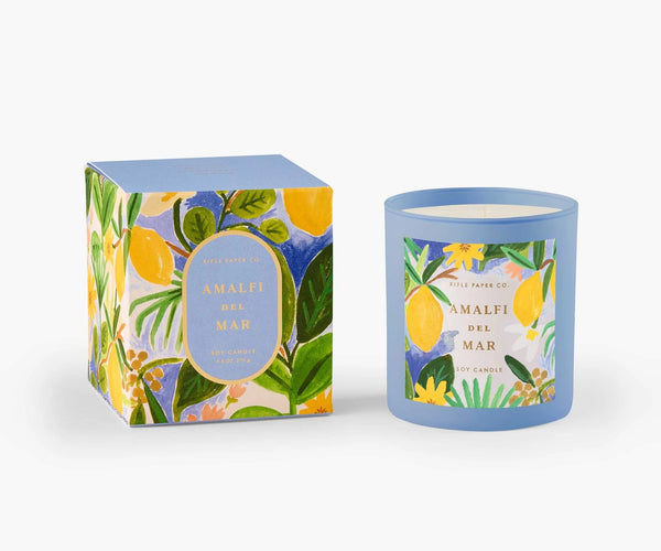Amalfi del Mar Glass Candle - 9 oz