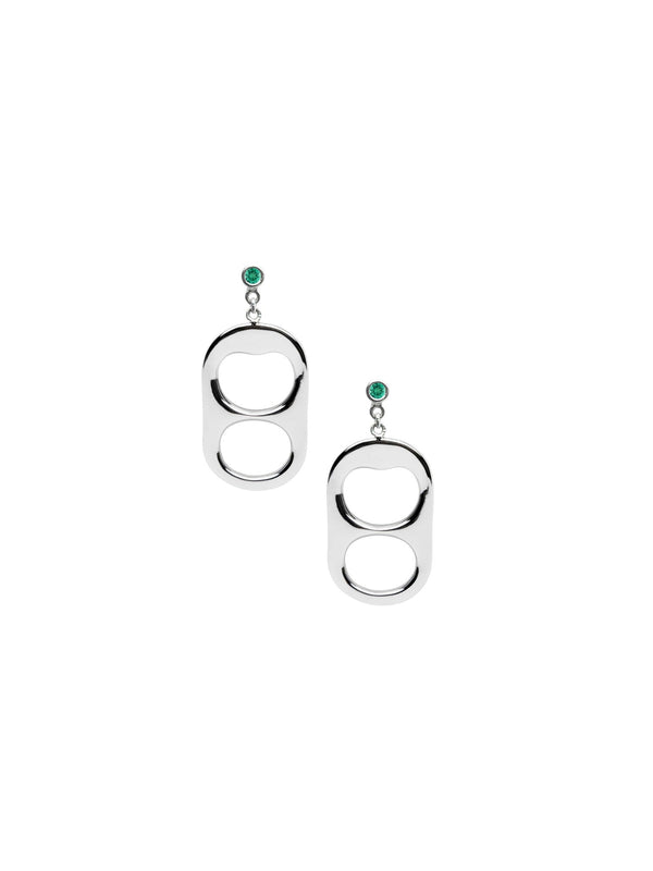 Anya Pressurized Earrings - Emerald