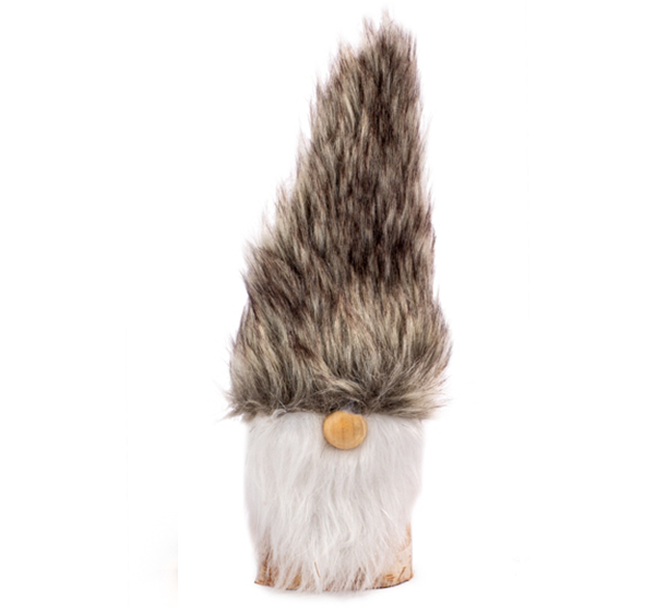 Santa with brown hat 22 cm