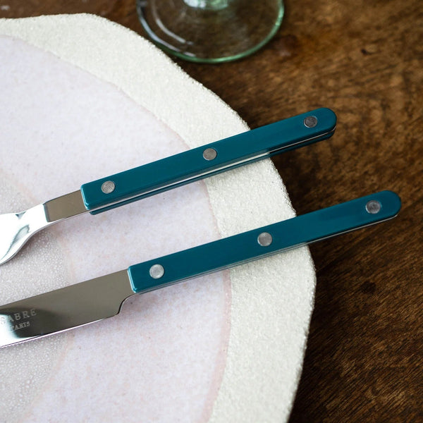 BISTROT SOLID - DINNER KNIFE - AQUAMARINE