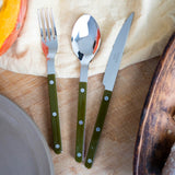 BISTROT SOLID - DINNER KNIFE - GREEN FERN