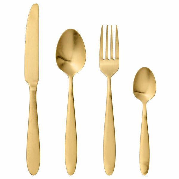 BLOOMINGVILLE Frea Cutlery Gold Stainless Steel Set4