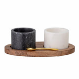 BLOOMINGVILLE Florio Salt Jar Spoon Black Marble