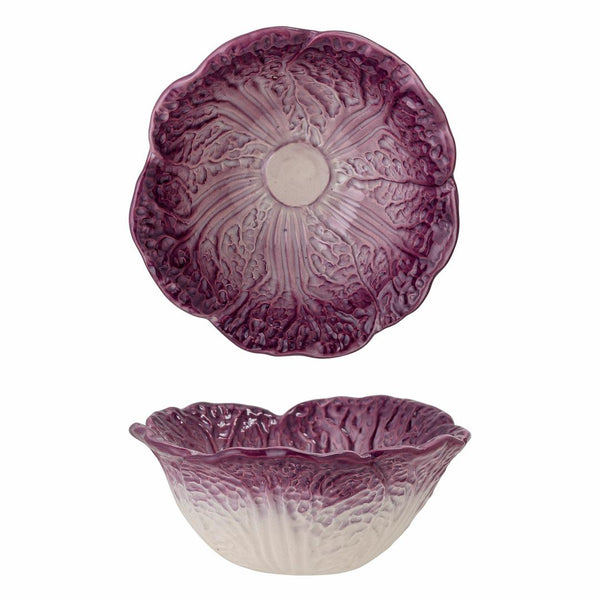 BLOOMINGVILLE Mimosa Bowl Purple Stoneware