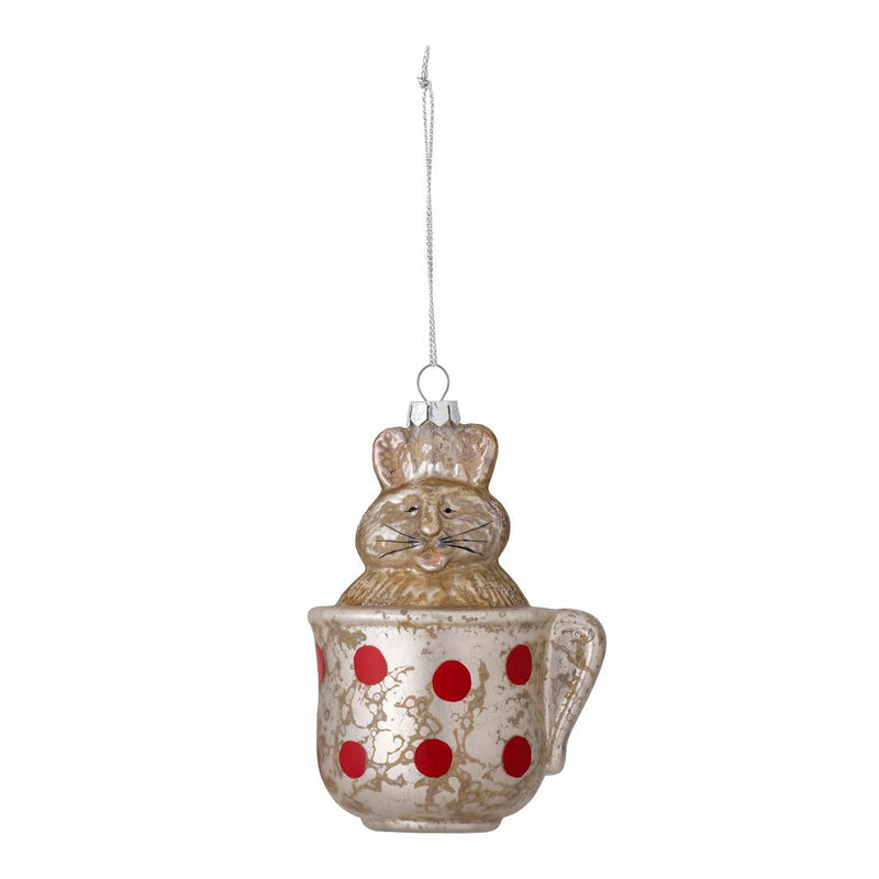 BLOOMINGVILLE Reva Ornament Gold Glass