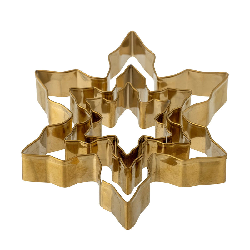 BLOOMINGVILLE Cailie Cookie Cutter Gold Snowflakes