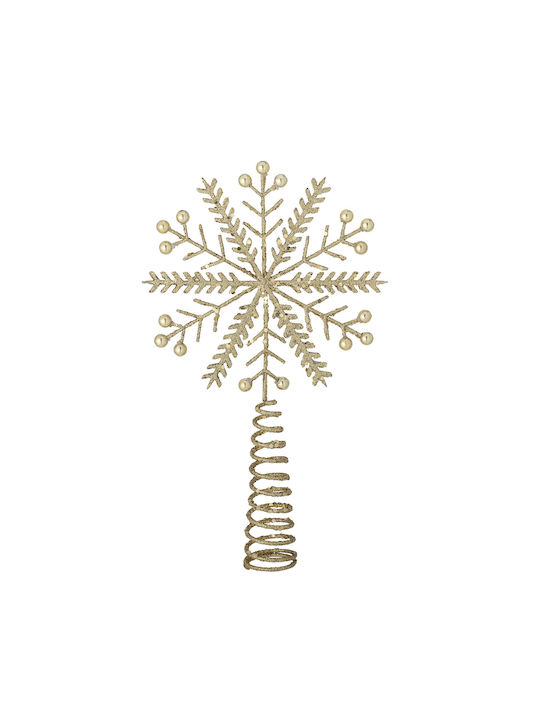 BLOOMINGVILLE Beyza Tree Topper Gold Plastic