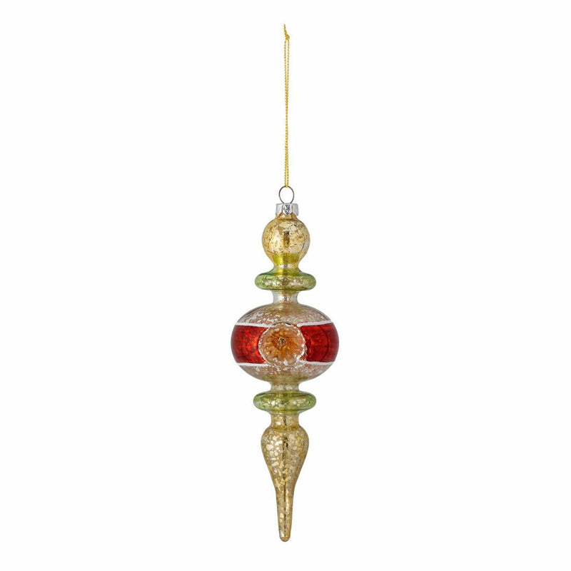 BLOOMINGVILLE Bharati Ornament Red Glass