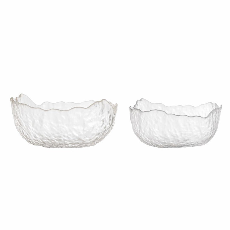BLOOMINGVILLE Hewan Bowl Clear Glass Set of 2