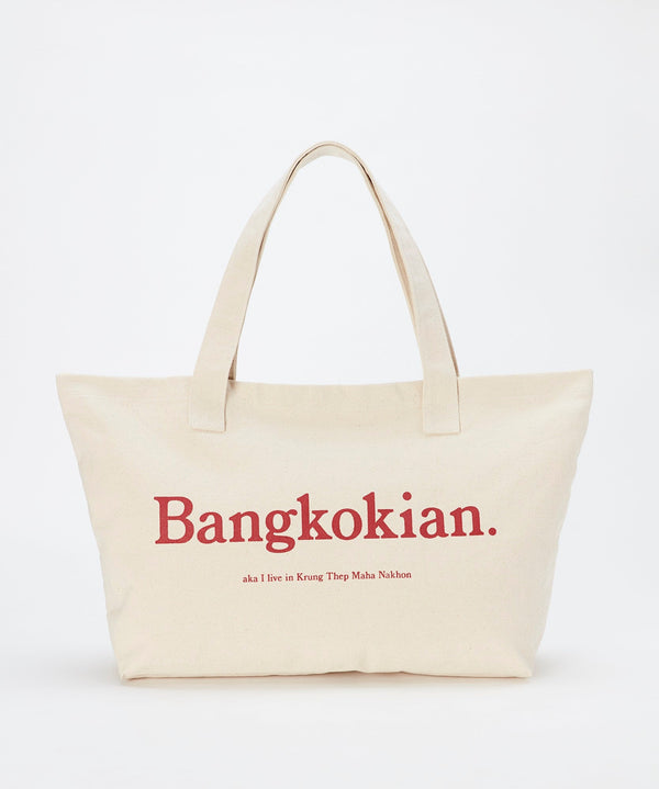 Bangkokian Canvas Bag - Beige/Red
