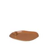CANDLE PLATE 'MIE' IRON - CARAMEL BROWN