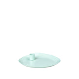 CANDLE PLATE 'MIE' IRON - LIGHT TURQUISE