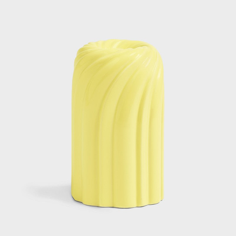 Candle holder turban yellow