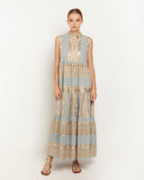 DRESS L ALL OVER SLEEVELESS STRINGS GREYGOLD_1