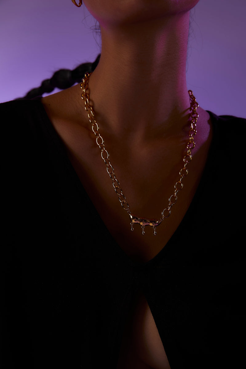 Dimda 06 - E-damame necklace (Dark Gold)_2