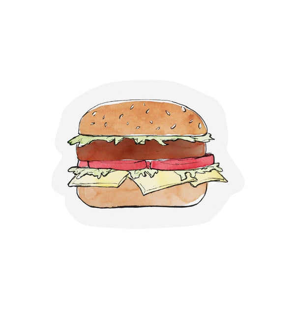 The Gift Label Cut out card Burger