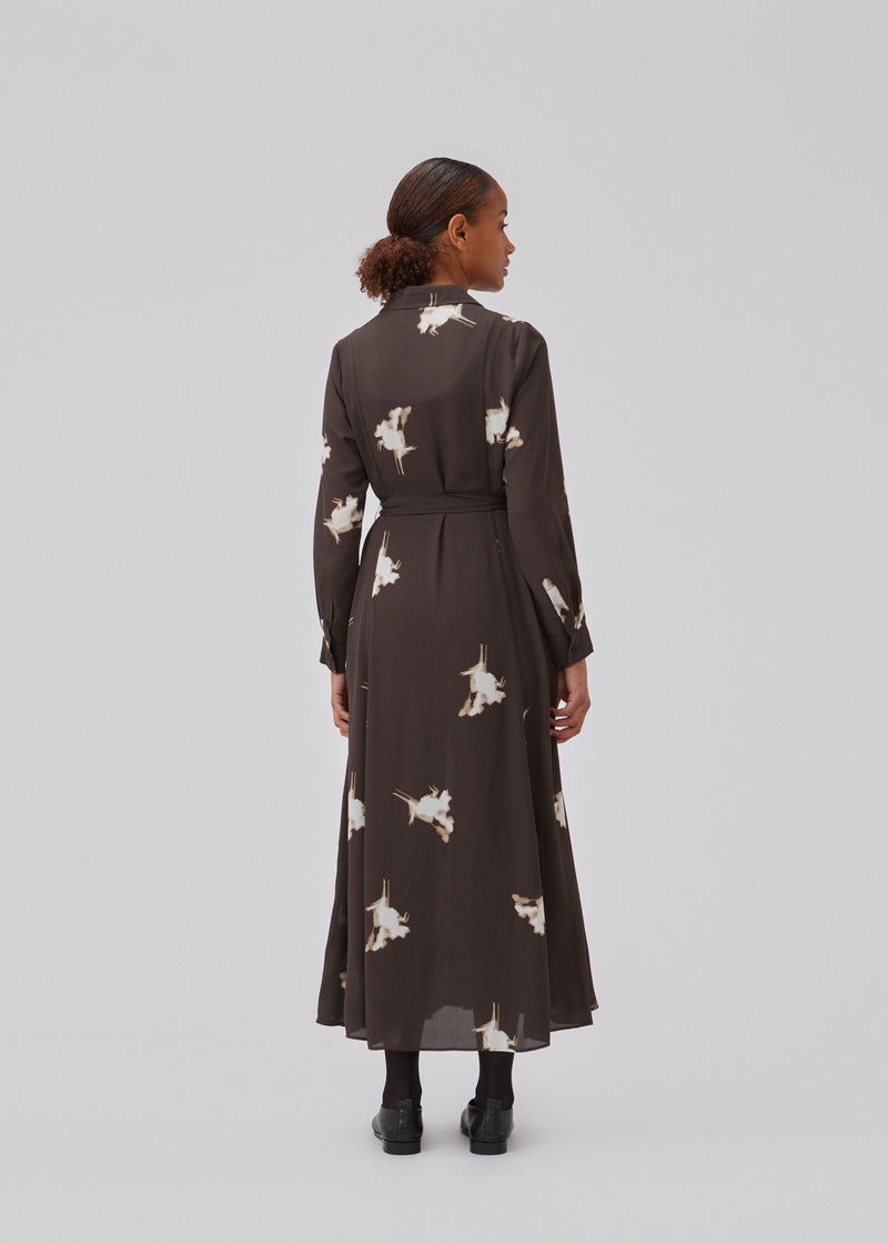 GomoMD print dress - Chocolate Fleur