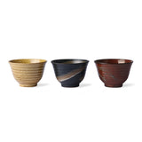 HKLiving Kyoto ceramics Japanese matcha bowls set of 3