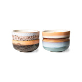 HKLiving 70s ceramics tapas bowls epsilon set of 4