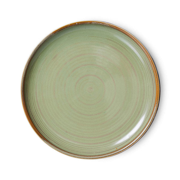 HKLiving Chef ceramics side plate moss green