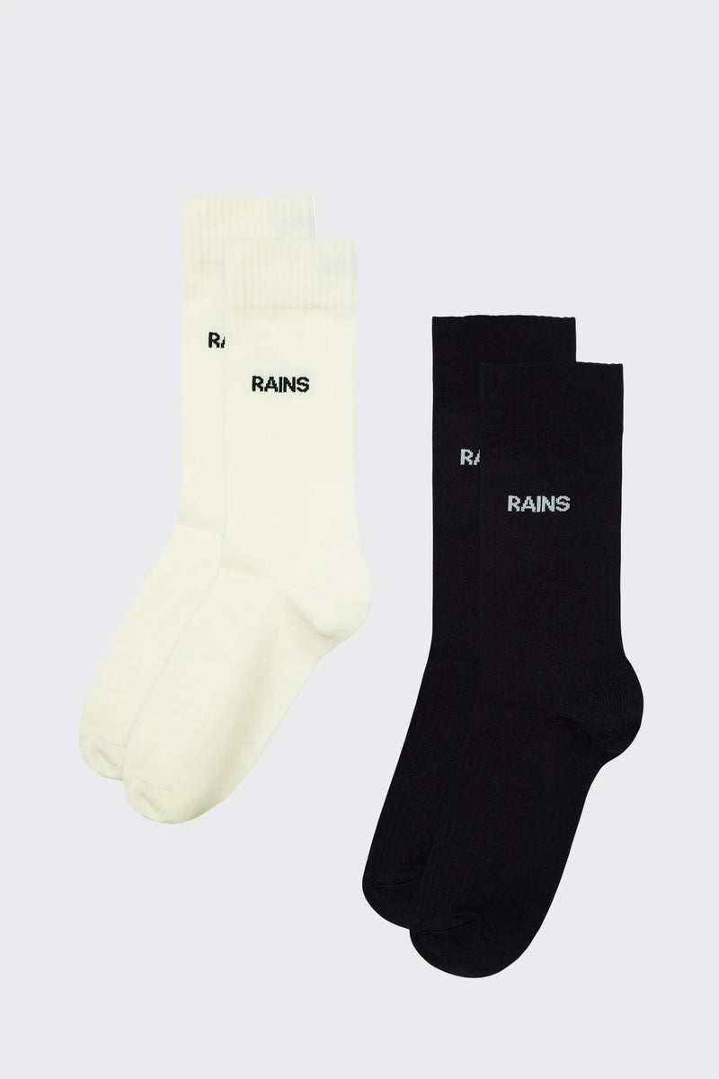 Logo Socks - Fossil,Black