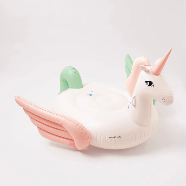 Luxe Ride-On Unicorn Coral Ombre