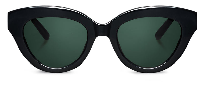 BLACK BRIGHT GRACIA WITH CLASSICAL LENSES SUNGLASSES