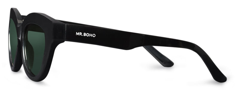 BLACK BRIGHT GRACIA WITH CLASSICAL LENSES SUNGLASSES