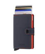 SECRID MINI Wallet Matte Nightblue and Orange