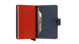 SECRID MINI Wallet Matte Nightblue and Orange