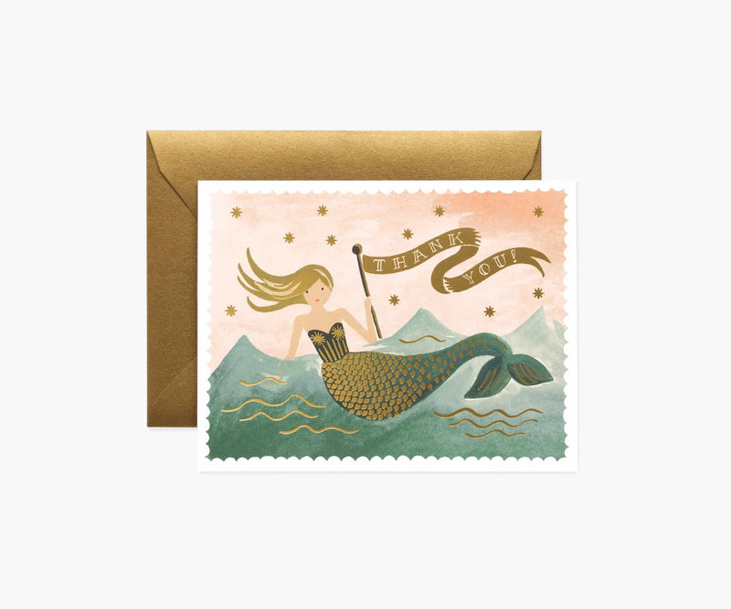 Mermaid Thank You Card
